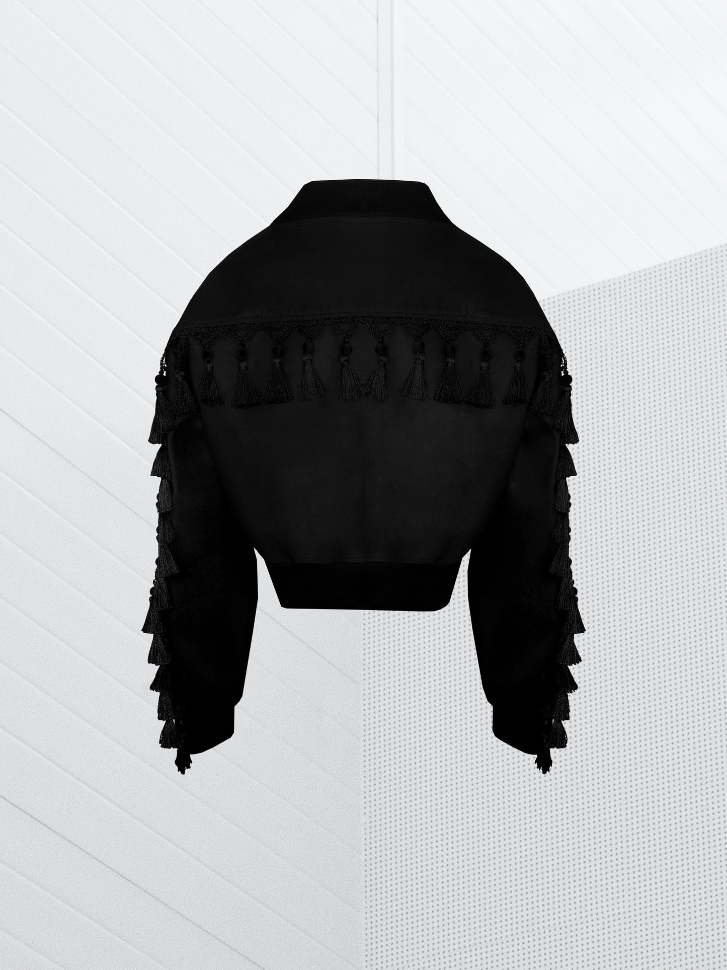 W ESSENTIAL TASSEL BOMBER